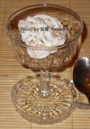 現代簡易奶油胡桃粉 Modern Peking Dust with Pecans 的食譜成品照片
