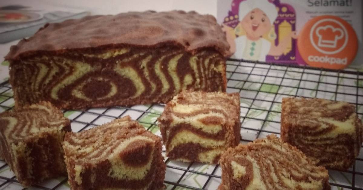 Resep Zebra Butter Cake oleh Nining MamaLouis Cookpad