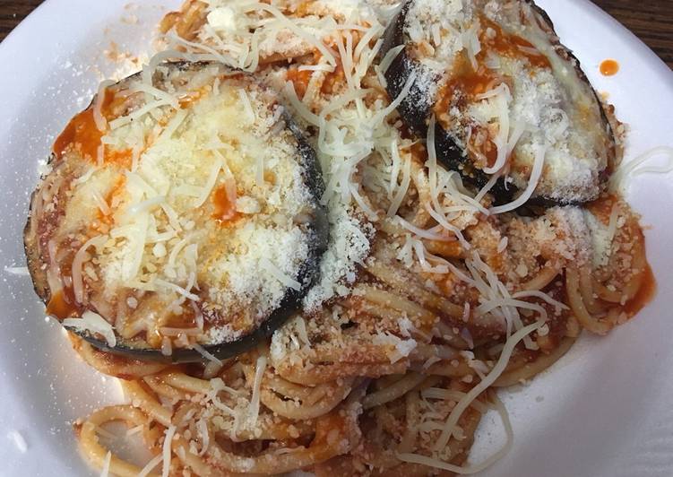 Easiest Way to Cooking Eggplant Spaghetti Parmesan Delicious