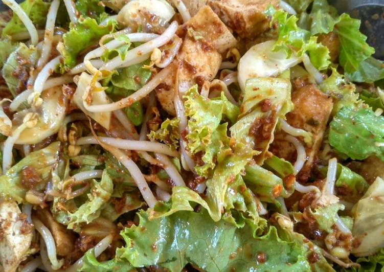 Cara meracik Tahu goreng selada Anti Gagal