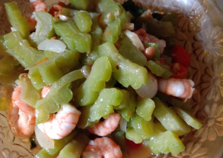 Resep Pare taoco udang, Enak Banget