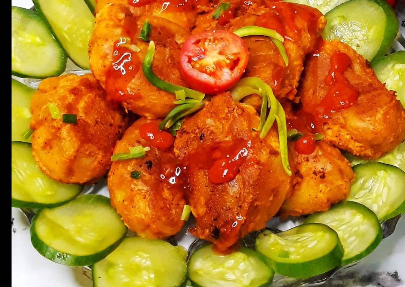 Chicken tandoori momos