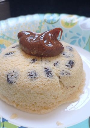 Una foto de Postre de coco sin azúcar ni harina y al microondas