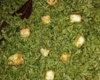 Ready to Serve Palak Rice Delicious Simple