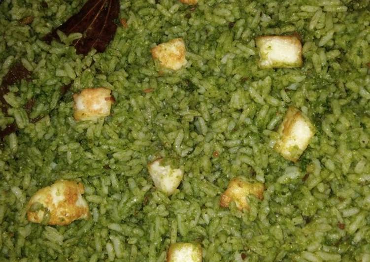 Recipe of Favorite Palak Rice