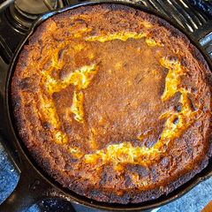 A picture of Skillet un-Jiffy Corn Bread.
