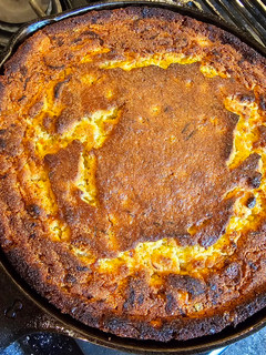 A picture of Skillet un-Jiffy Corn Bread.