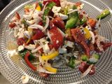 Ensalada de pimiento tricolor