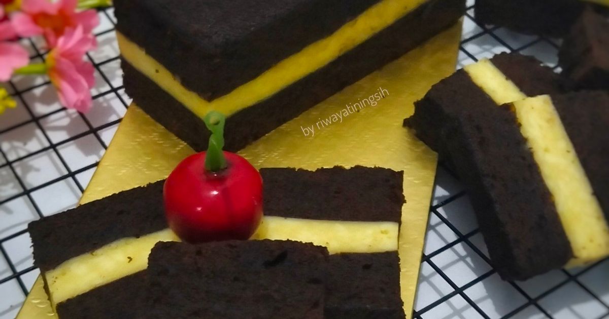 Brownies Kukus Lapis Keju