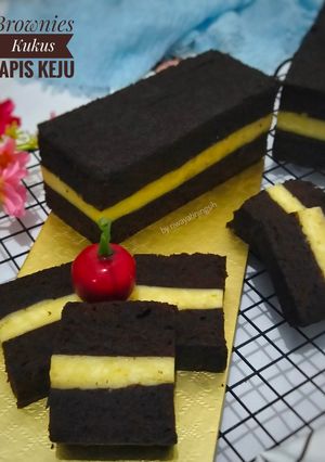 Foto resep Brownies Kukus Lapis Keju