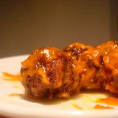 A picture of Asian beef mince balls.