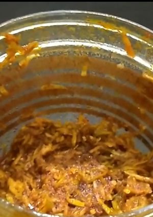 A picture of Aam ki Khatti Meethi Chutney/ Sweet and Sour Mango Chutney.