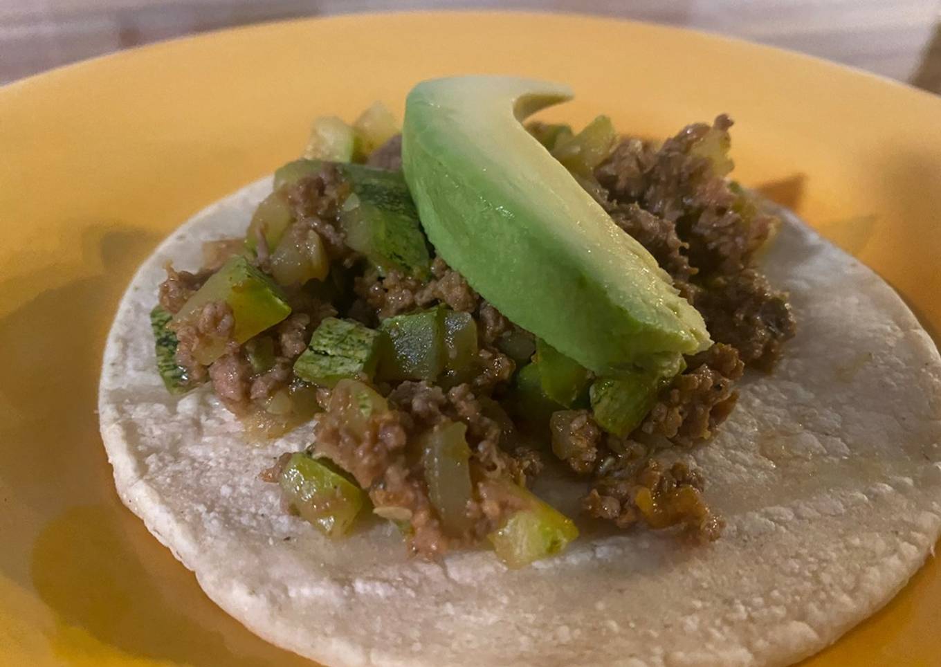 Picadillo de zucchini
