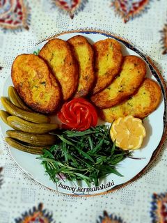 عکسی از دستور کوکو سیب زمینی با ترخون
