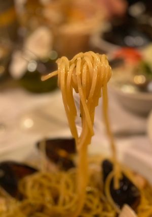 Una foto de Spaghetti a Vongole