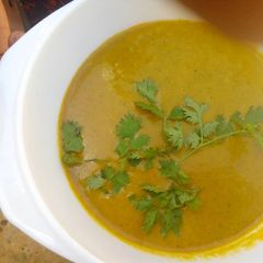 Butternut soup A picture of Butternut soup.