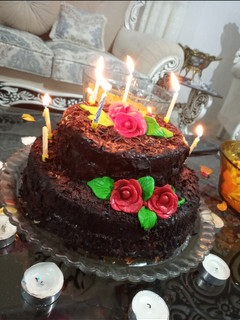 عکسی از دستور کیک تولد دو طبقه❤