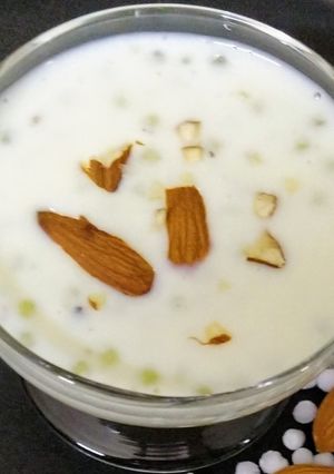 A picture of Sabudana kheer.