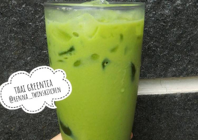 Resep Thai green tea Anti Gagal