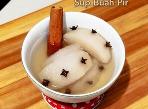 Foto resep Sup Buah Pir (obat batuk pilek)