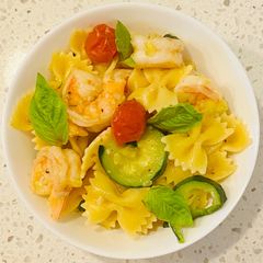 Seafood Garden Pasta A picture of Seafood Garden Pasta.