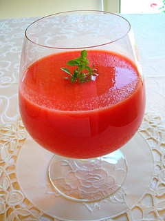 Una foto de Gazpacho de sandía