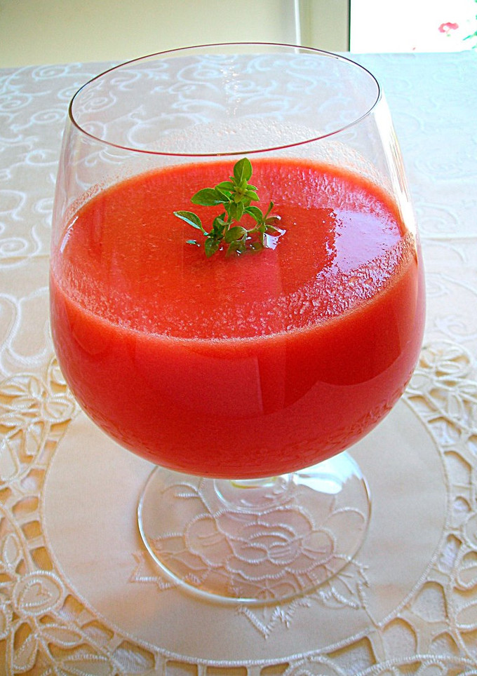 Una foto de Gazpacho de sandía