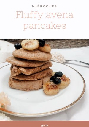 Una foto de Fluffy pancakes de avena