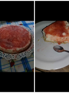 Una foto de Cheesecake de frutilla sencillito y rico