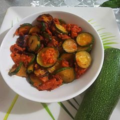 A picture of Masala Zucchini.