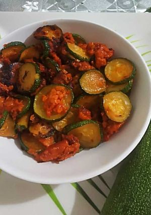 A picture of Masala Zucchini.
