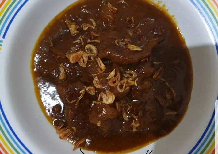 Daging rendang ala meme
