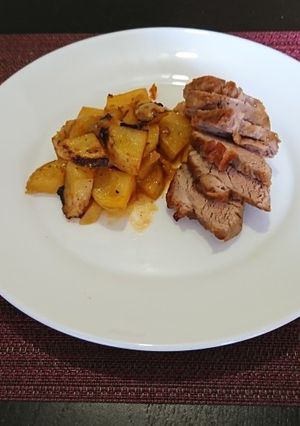 Foto de Lombo de porco ao molho de laranja