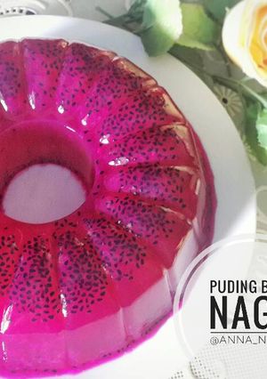 Foto resep Puding buah naga