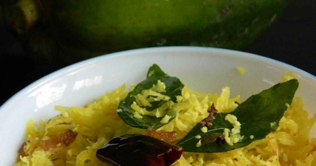 Raw grated papaya with grated coconut (thoran) Recipe by Saj Cookpad