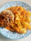 Caillettes et légumes en sauce tomate à la NUTRICOOK