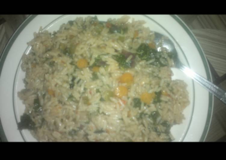 Recipe of Ultimate Jelof rice with Spinach (Alaiyahu)