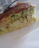 Pastel de calabacín con salmón