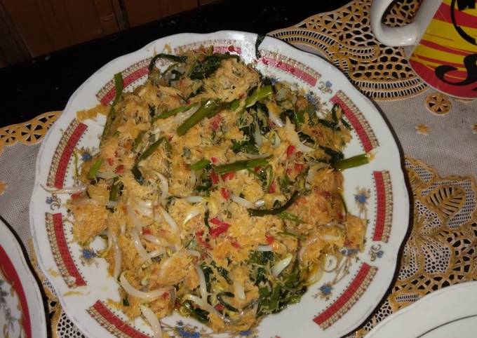 Resep: Urap kangkung tauge Enak Terbaru