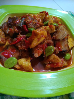Foto resep Ikan pe asap tahu tempe bumbu balado
