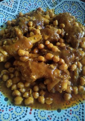 صورة لوصفة الكرعين بالحمص ياسلام 😋