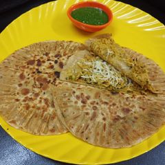A picture of Stuffed Cheesy Mooli Paratha.