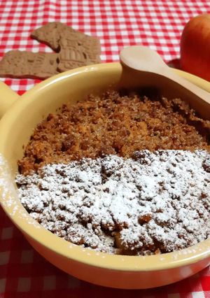 Une photo de Crumble pommes speculoos ❤