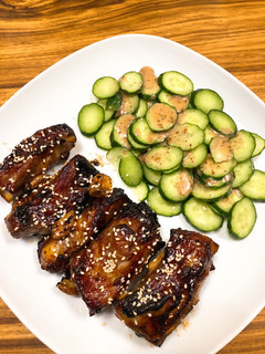 A picture of Air Fryer Honey Pork Ribs.