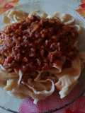 Fideos caseros con salsa boloñesa 😁🤤