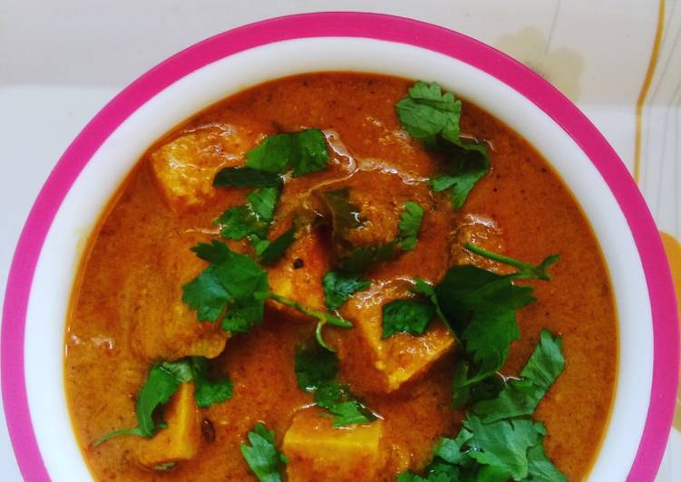 Recipe of Homemade Paneer makhana curry Cooking Basics for Beginners