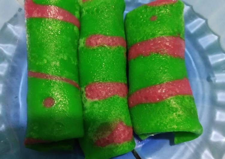 Resep Dadar gulung motif | Cara Bikin Dadar gulung motif Yang Paling Enak