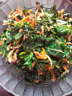Foto resep Tumis daun pepaya jepang dan teri