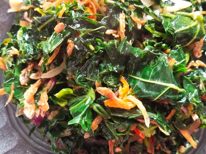 Langkah Mudah untuk Menyiapkan Tumis daun pepaya jepang dan teri, Bikin Ngiler