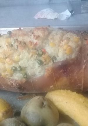 Una foto de Cuero de conejo relleno